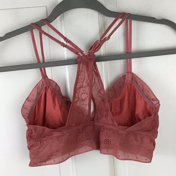 Aerie Racerback Lace Triangle Bralette - Picture 2 of 5